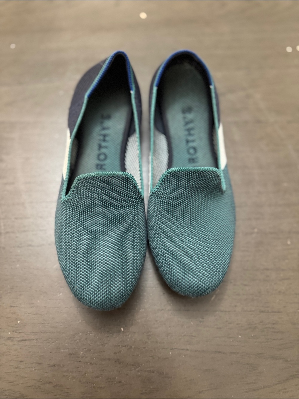 Rothy's Teal Slip-On Flats